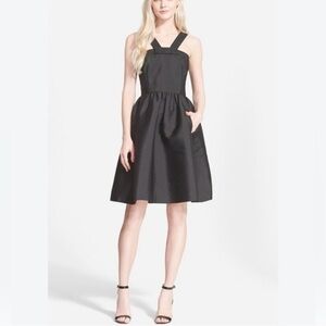 Kate Spade Pavé Trim Fit & Flare Party Cocktail Dress – Black Size 12 Like New